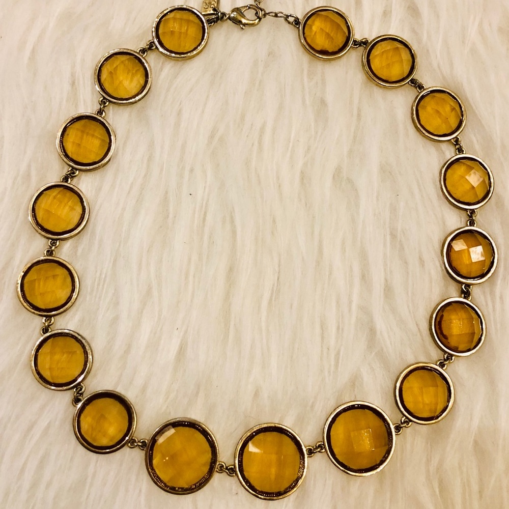 Banana Republic faux gold yellow gem Necklace